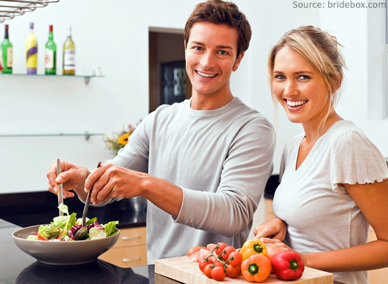 Couple Cooking